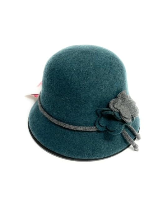 Clara Rose Cloche Hat - Boiled Wool Cloche Hat (18S-1001)