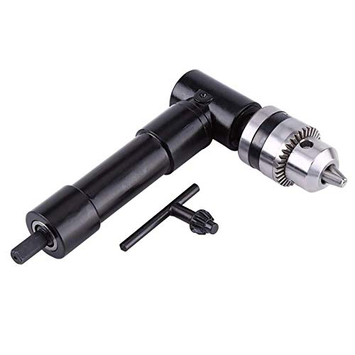 YJYGR Right Angle Drill Attachment Adapter 90 Degree Handle Chuck 8mm Hex Shank Power Tool Accessory