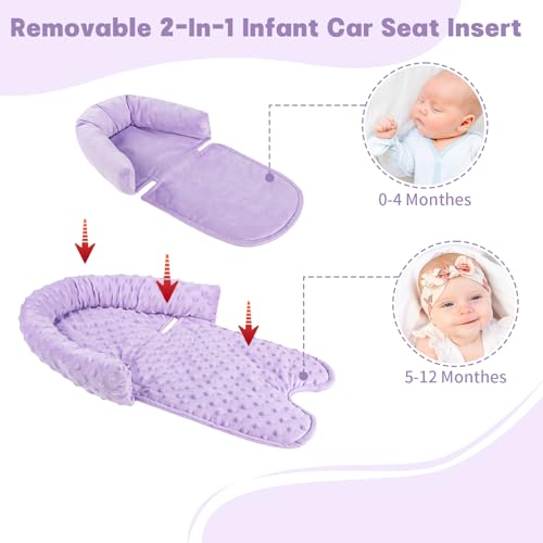 Soporte para Cabeza y Cuerpo de Bebé con Manta Morada miniatura 3