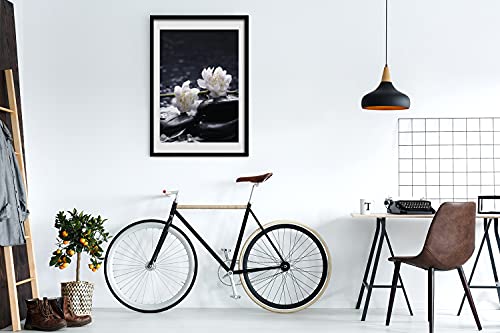 Cadre photo 50x70 cm Tulup pour habiller un mur vide avec une peinture moderne de fleurs