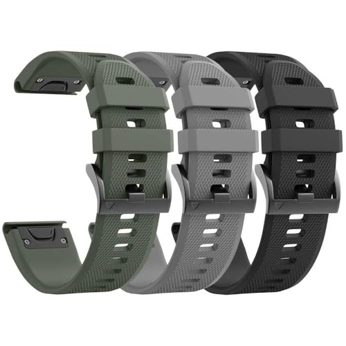 Bracelet silicone pour Garmin Fenix 7 6 5 de 22mm CZKE