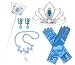Princess Cinderella Dress up Party 4-Piece Accessories Gift Set (Cinderella Blue)