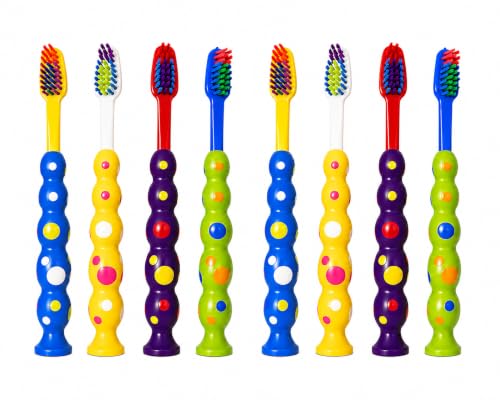 Cepillos Dentales para Niños ~ Set de 8 Cepillos con Goma de Succión