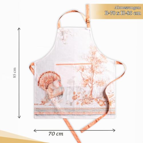 Maison d'Hermine Schürze, 100% Baumwolle (70 cm x 85 cm, 1er-Set) – Ansicht 4