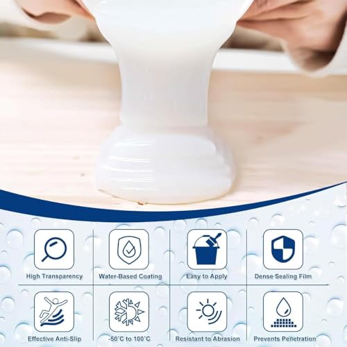 Image of Leawall Waterproof Glue for Leakage Crack Seal Glue with Brush, Transparent Waterproof Resin Epoxy for Roof Leakage, Crack Seal Agent, Roof Water Leakage Solution, Elephant Shield Liquid Rubber(2 Pcs)
