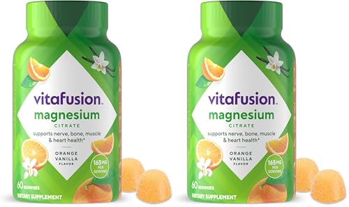 vitafusion Magnesium Gummy Supplement, Bring Calm to Your Vitamin Routine, Tropical Citrus Flavor, 60 Gummies, (Pack of 2) - image 1
