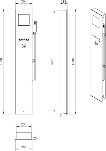 Appollo Dampfpaneel Dampfpanel Dampfduschpaneel Dampfduschpanel f. Dampfdusche-6