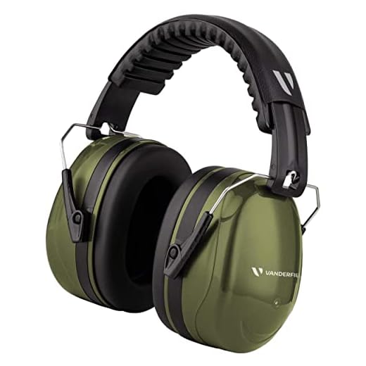 Ear Defenders Adult - Foldable Hearing Protection Ear Muffs Noise Cancelling - Perfect for DIYm Working, Shooting, Gardening - Adjustable Headband for Adults Men Women - 2 Years Warranty - Green