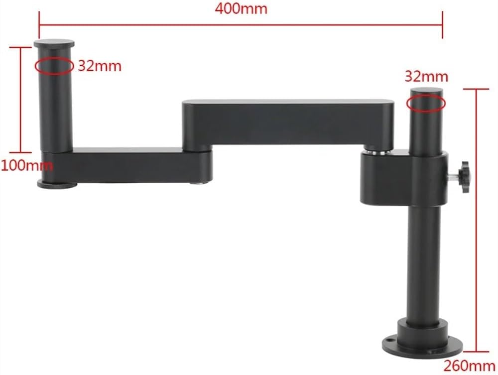 Microscopes Equipment Articulating Arm Clamp Microscope Bracket 76mm 50mm Focusing Holder for Stereo Monocular Lens Video Camera