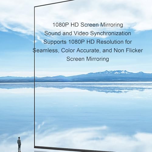 YUEHISY Wireless HD Multimedia Interface Nadajnik i Odbiornik, 1080p 60 Hz Wireless HD Extender z Transferem 5G do Komputerowej Sali Konferencyjnej