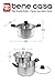 Bene Casa - Aluminum Flan Mold Double Boiler with Glass Lid (1.6 Liter) - Includes Aluminum Inner Pan (8
