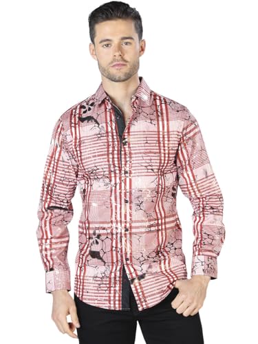 Wine Black Casual Long Sleeve Shirt 44059