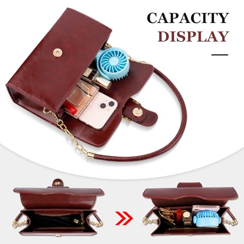 Image of Shoulder Bag for Women, Faux Leather Women's Shoulder Handbags, Fashionable Tote Purses for Women