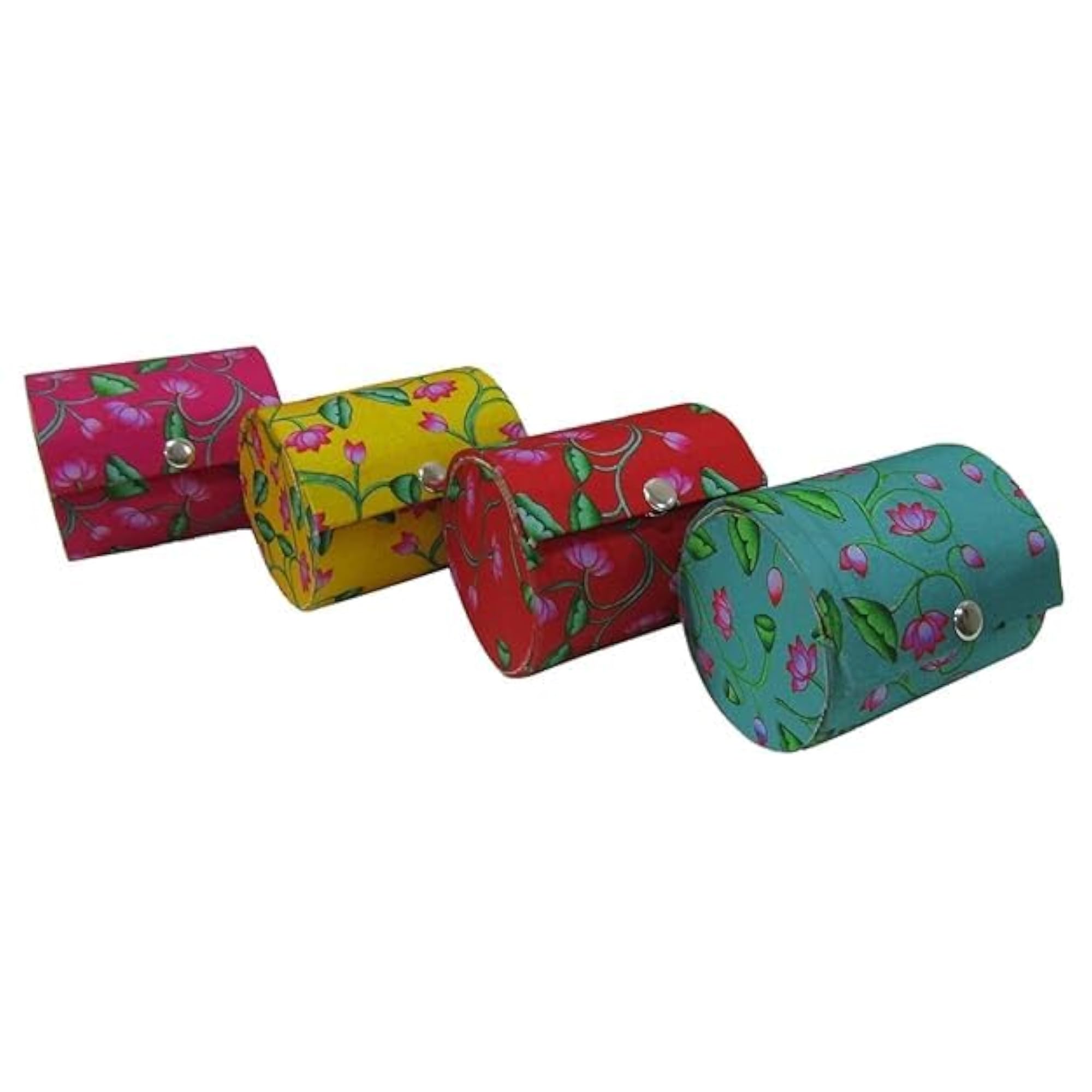 Square Gold Embroidery Bangle Box for Return Gifts