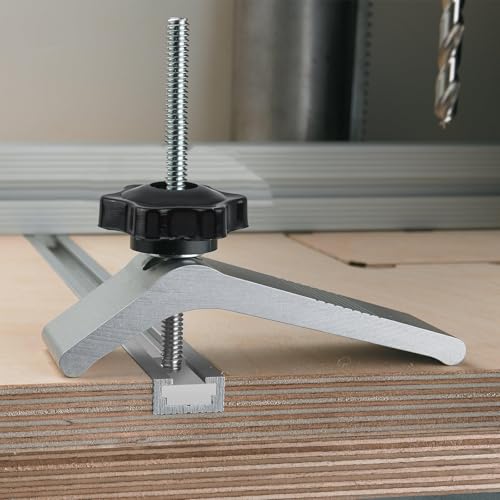 Kayqbonke 24 Stück T-Schiene Gleitmuttern, Nutensteine M8 T-Nut Muttern Kit mit T-Schraube und Klemmknopf M8 Kunststoffgriff, Schiebemuttern für Holzbearbeitung Werkzeug, Türgriffe, Maschinenindustrie