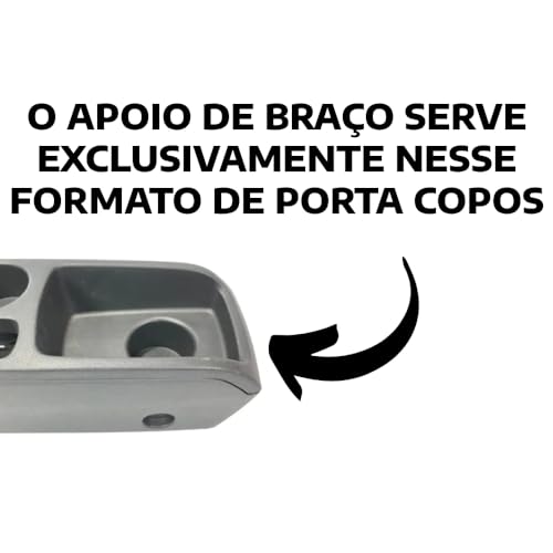Apoio de Braço Compatível com New Fiesta Nac. courvin preto cost. preta (2013/2019)