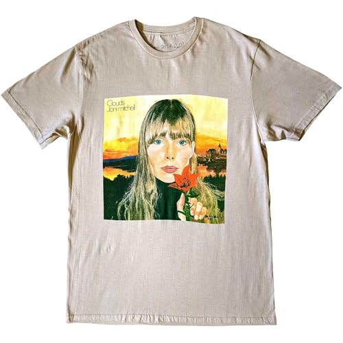 Rock Off officially licensed products Joni Mitchell Clouds T Shirt Size M