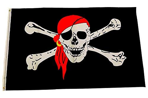 Bandera De Barco Pirata Pata Palo ✔️ Grande Súper Resistente ✔️ Para...