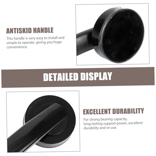 HOLIDYOYO 吸盤式強力浴室手すり ノードリル バランス補助 滑り止めシャワーグリップ 高齢者 妊婦向け サポート付き多用途ドアハンドル