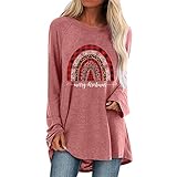 Sweatshirt Women's Casual Long Sleeve Loose Long Sleeve Shirt Crew Neck Pullover Side Split Tunic Tops Tops