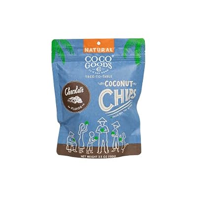 CocoGoods Co. Vietnam Single-Origin Natural Toasted Coconut Chips Chocolate (Pack of 6)
