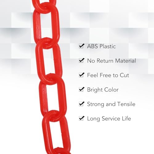 Cadeia de Tráfego, Barreira de Segurança Longa ABS 25m para área de Lazer, Conecte Cones de Trânsito