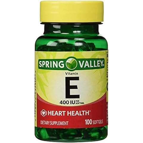 Spring Valley Vitamin E 400 IU Softgels Cover