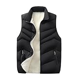 Genérico Chaleco Plumas Hombre Chalecos Hombre Invierno Chalequillo Chaleco acolchado para hombre Gilet Hombres Chalecos Plumon Guateado Abrigo Sin Mangas Hombre Talla Grande (Black #3, XXXXXL)