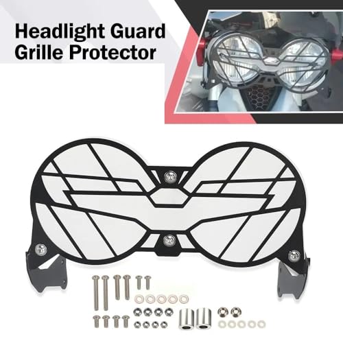 Grille de protection phare moto pour éviter les bris d'optique sur V85TT - 5
