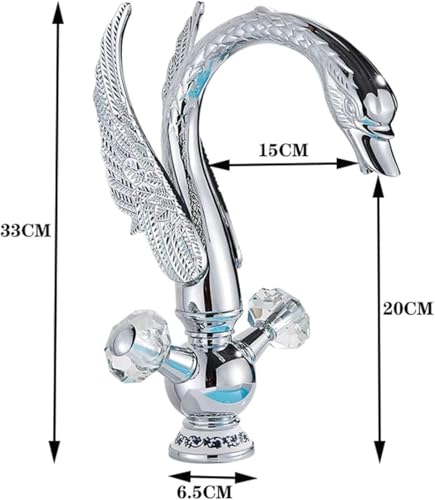 Robinet de salle de bain mélangeur rétro chrome pour évier vanité LWX