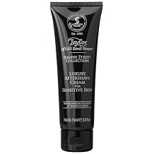 Taylor of Old Bond Street Jermyn Street Luxury Aftershave Cream for Sensitive Skin 75ml, 2.5 Ounce after shave lotion 06020-1