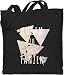 Baumwolltasche - Festival & Konzert - Augen zu und tanzen Techno Geschenk - Unisize - Schwarz - lustige einkaufstaschen festivalzubeh&ouml;r festivals tanz bag stofftasche festivaltasche konzerte dance