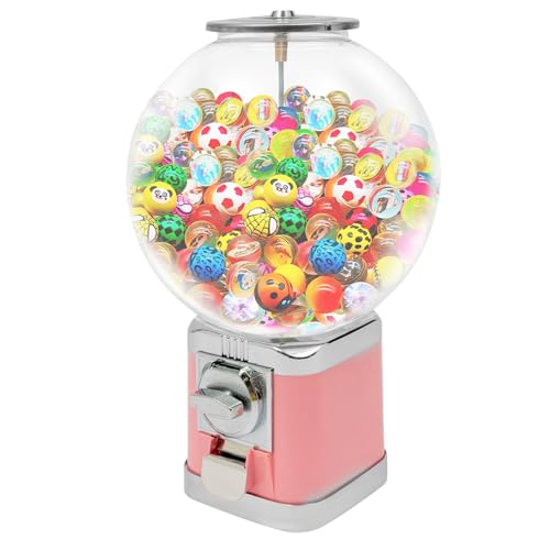 Candy Gumball Vending Machine Durable Toy Dispenser High Capacity Capsule Machine Pink Capsule Vending Machine 1.26 Inch Gumball Machine Mini Candy Dispenser for Kids Easy Operation Fun Secure Design