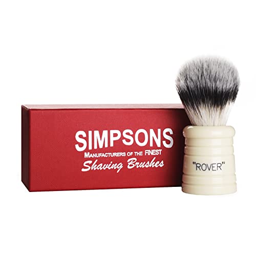 Alexander Simpson Rover Limited Edition Manchurian Badger faux Ivory Best Sovereign Synthetic Fibre Shaving Brush, Simpsons Shaving Brush (Sovereign) Simpsons Brushes