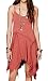 R.Vivimos Women Spaghetti Straps Asymmetrical Hem Sexy Short Sun Dress