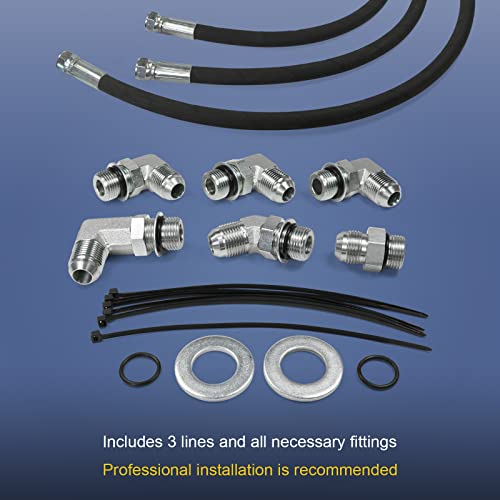 Radhlbniu Transmission Cooler Lines/Hoses Compatible With 2006-2010 Chevy Gmc With 6.6L Duramax Diesel W/Allison Transmission #TOP3