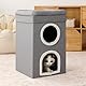 FURRYPAWS Katzenhöhle – Ideal für Katzenhaus Indoor und Outdoor, gemütliche Katzenhöhle für Katzen, perfektes Katzenhaus für Entspannung und Spiel
