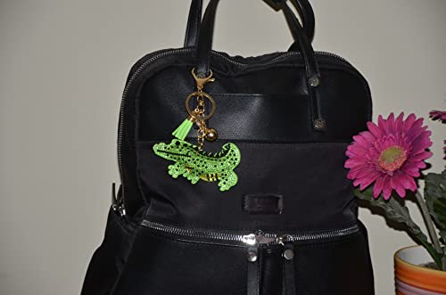 Popfizzy Alligator Keychain For Women Backpack Charms Rhinestone Purse Charms For Handbags #TOP3