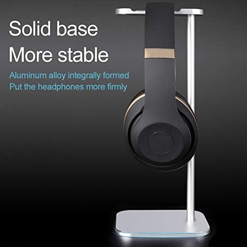 POHOVE Universal Aluminum Headphone Stand Hanger, Gaming Headset earphone Holder Table Desk Display Rack Hanger Orgnizer For Headphones Display