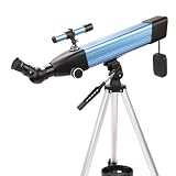 TelescopeBeginner's Refractor for Kids Adults Astronomical Telescope with Adjustable Tripod Multi-Magnification Eyepieces for Stargazing Lunar Observation Land Viewing