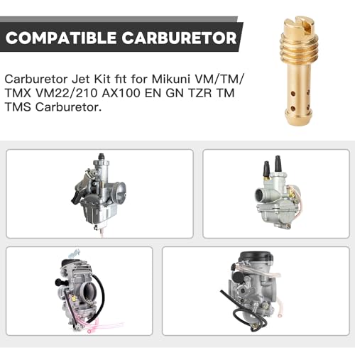 Kit pilote de carburateur Mikuni réglage précis du ralenti VM22 TM TMX 21 pièces