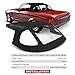A-Premium Black Convertible Soft Top with Clear Plastic Window Compatible with Mercedes-Benz R107 Series 380SL 1981-1985 450SL 1975-1980 560SL 1986-1989