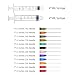 12Pack 3ML 5ML Plastic Syringe with Measurement Marks and Blunt Stainless Needle Tip Set (14 15 16 17 18 19 20 21 22 23 24 25 Ga), for Precise Glue/Paint/Oil/Epoxy Resin Application, Industrial Dispensing and Liquid Measuring