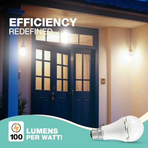 Image of HAVELLS 8.5w LED Emergency Bulb | Shatter Resistant |Cool Day White (6500K) | B22 LED Bulb Base | Inverter Bulb for home,4 Hours battery back up| Li-ion Battery | Over charging Protection (PACK OF 20)
