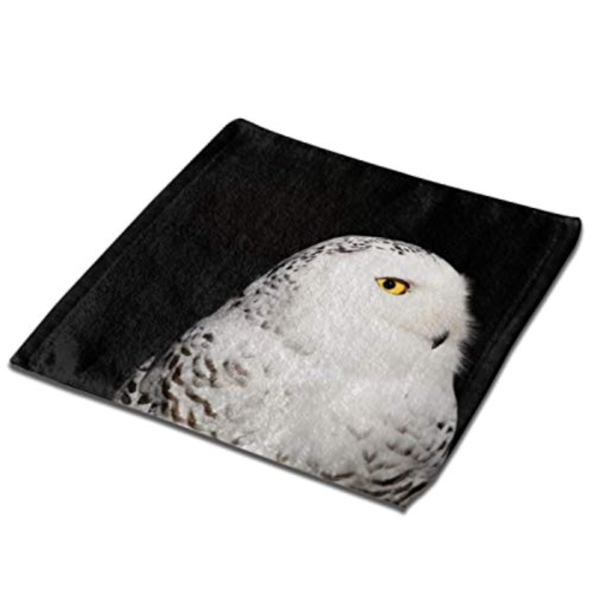 Rare White Owl Superfine Fiber Kitchen Washcloths Set