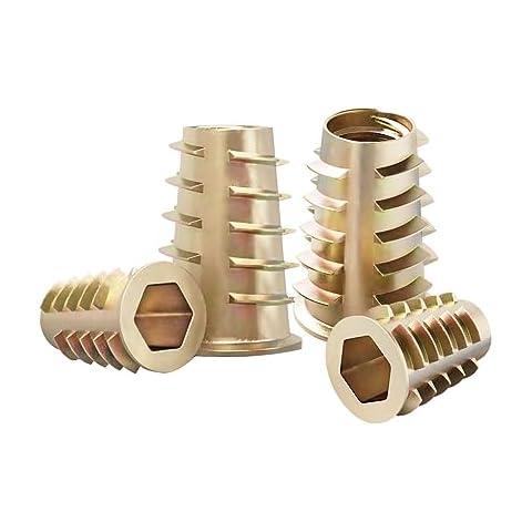 Qrity 20 Pcs M10 Zinc Alloy Insert Nuts Cover