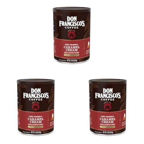 Don Francisco's Caramel Cream Ground Flavored Coffee: Rich, Aromatic 100%