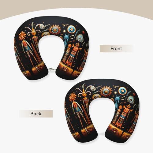 Almohada U espuma viscoelástica tamaño viaje miniatura 2