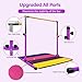 XDEMODA The Latest Model Gymnastics Bar for Kids Ages 3-15 for Home, Anti-Slip, Easy to Assemble, 35” to 55” Adjustable Height Gymnastic Horizontal Bars Equipment (Gym bar with mat, Purple)