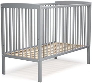 At4 Lit Bebe 60x1 Rehausse Gris Amazon Fr Cuisine Et Maison